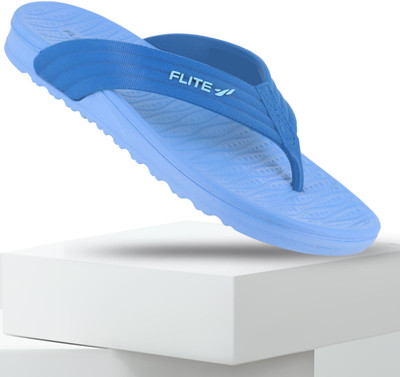 FLITE Women Slippers(Grey, Blue , 7)