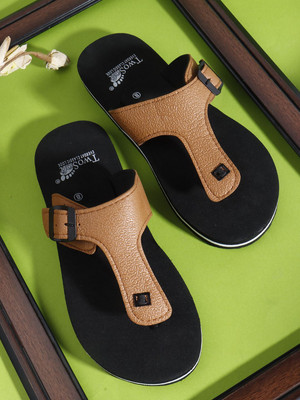 TWO SOFT Men Slippers(Tan , 9)
