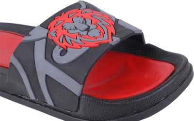 Fabbmate Men Slides(Red , 6)