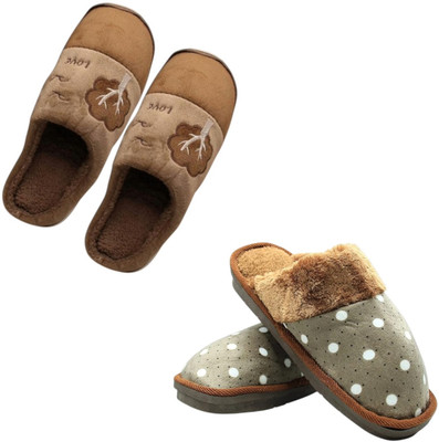 Mahi Enterprises Men Flip Flops(Brown, Brown , 8)