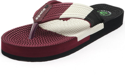 DOCTOR HEALTH Men Men Newlylaunch Comfortable Orthopaedic Diabetic Lightweight Antiskid Flip Flops Slippers(Maroon , 12)