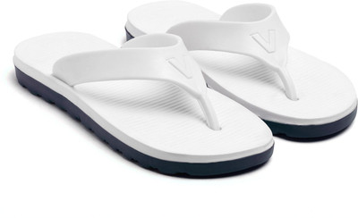 TAFFRAL Men Trending Stylish Lightweight Comfort Flip Flops Slippers(White, Blue , 6)