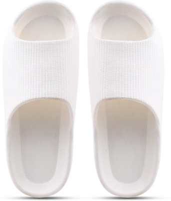 ONE RELIGIOUS ST Women Slides(White , 5)