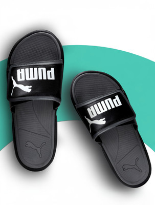 PUMA Men Royalcat Comfort Slides(Black , 8)