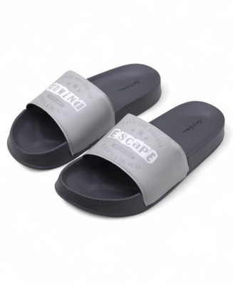 Mast & Harbour Men Slides(Black , 6)