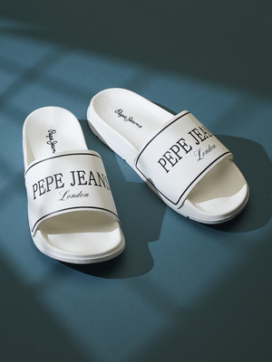 Pepe Jeans Men Slides(White , 11)