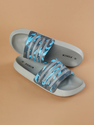 Forca by Lifestyle Men Flip Flops(Blue , 8)