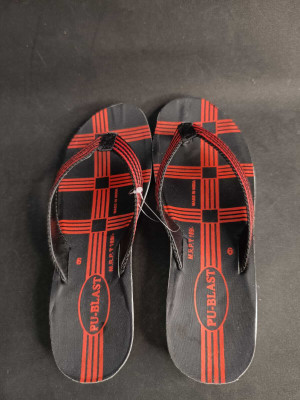 BLIBBERS Women Flip Flops(Red , 6)