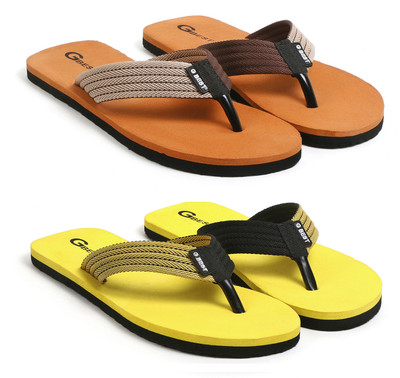 G Best Men Flip Flops(Multicolor , 9)