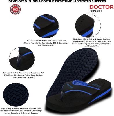 DOCTOR EXTRA SOFT Women DOCTOR EXTRA SOFT Ortho Care Diabetic Orthopaedic Comfort Dr Slippers and Flipflops For Women's and Girl's Flip Flops(Blue , 9)