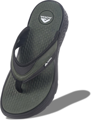 Adda Men Flip Flops(Olive , 6)