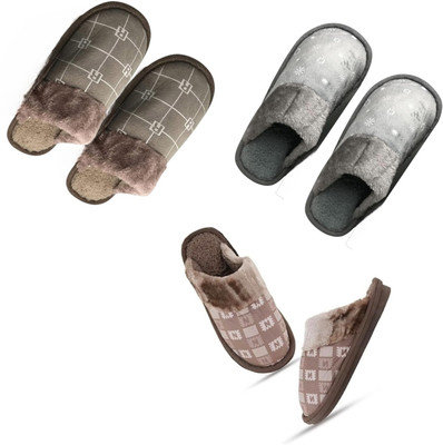 Mahi Enterprises Men Flip Flops(Beige, Grey, Brown , 9)