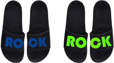 nvisan Men Slides(Blue, Green , 10)
