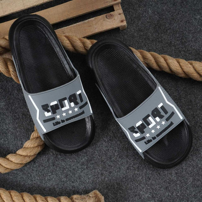 TREKIST Men Slides(Grey , 6)