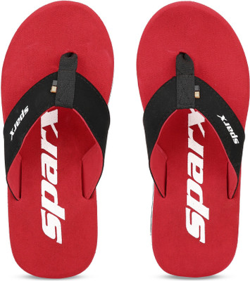 Sparx Men SF0515GRDRD9 Flip Flops(Red, Black , 9 UK/India)