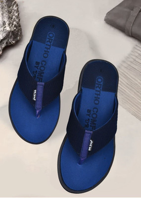 DR STTEP Men Orthopedic Slippers for Men Comfort Fit Soft Cushion Lightweight Slippers(Blue , 11)