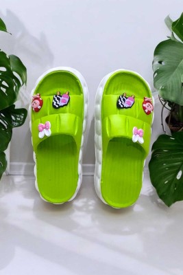 Care O Feet Women Slides(Green , 4)