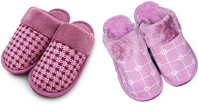 PRACHILUS Women Flip Flops(Purple, Purple , 7)
