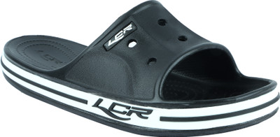 LANCER Men Slides(Black , 9)