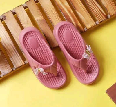Shruveen Women Flip Flops(Pink , 3)