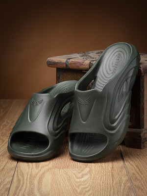 BERSACHE Men Slippers(Green , 9)