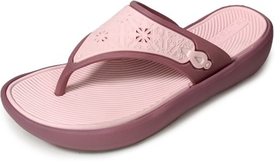 FLITE Women Flip Flops(Pink , 8)