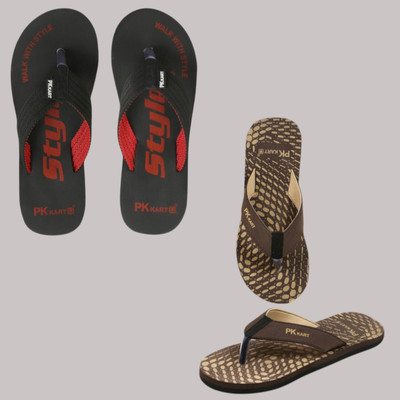 PKKART Men Slippers(Multicolor , 9)