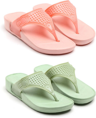 TAFFRAL Women Trending Stylish Lightweight Comfort Combo Slipper Flip Flops(Multicolor , 8)