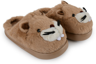 HELEEY Women Flip Flops(Brown , 7)