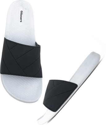 Glissers Men Slides(Black , 8)