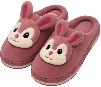 NAT Women Flip Flops(Pink , 6)