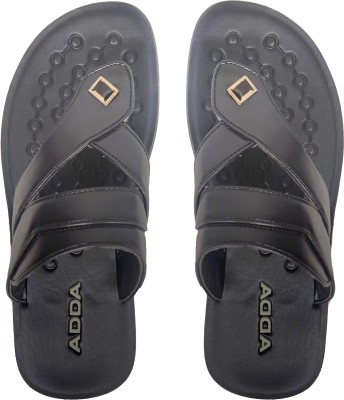 Adda Men Flip Flops(Black , 7)