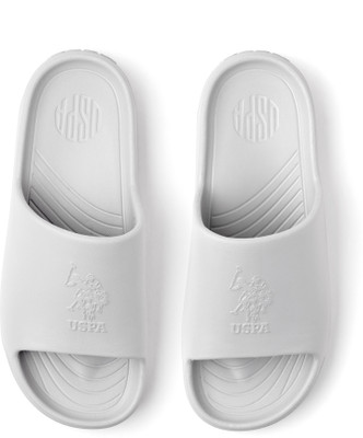 U.S. POLO ASSN. Men Slides(Grey , 9)