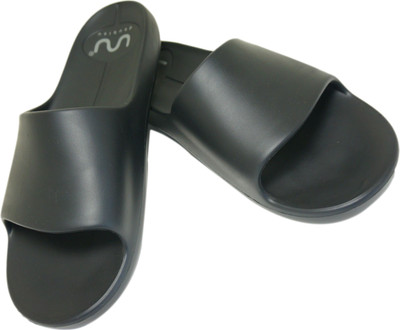 Doubleu Men Men Milano Slide BLACK Slider Slides(Black , 6)