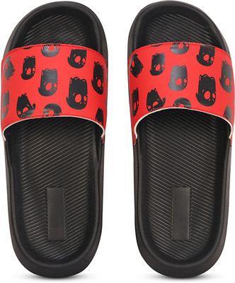 AMDRO Men Slides(Red , 8)