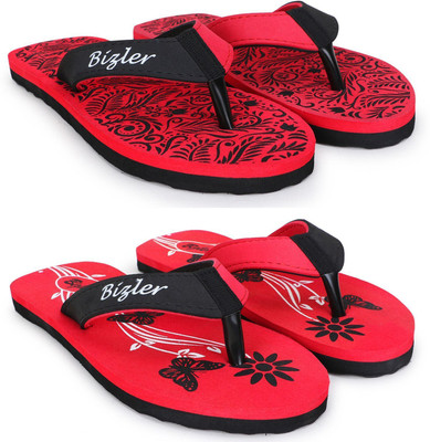 BIZLER Women Soft Ortho Slippers | Lightweight, Non-Slip & Stylish Daily Wear Slippers(Multicolor , 6)