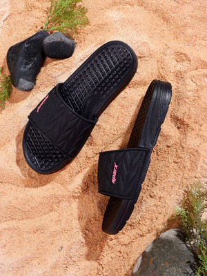 Sparx Women Slides(Black , 8)