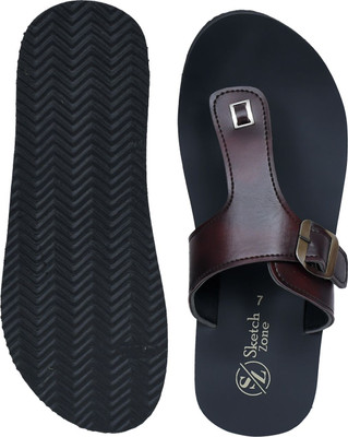 Sketch Zone Men Slippers(Brown , 10)