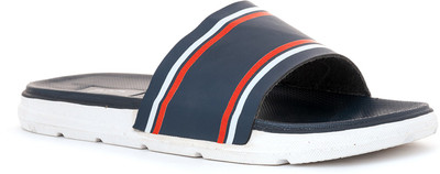 Khadim's Men Slides(Navy, White, Red 9)