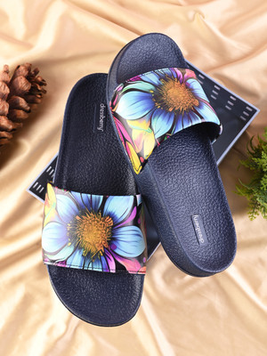 Dressberry Women Slides(Navy , 7)