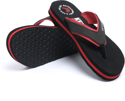 KETIKOE Women Flip Flops(Black , 5)