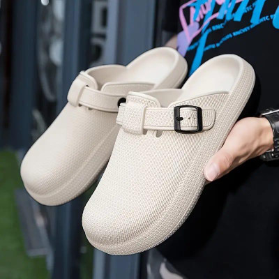T-ROCK Men Slides(Beige , 7)