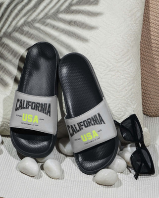 M7 By Metronaut Men Slides(Grey, Navy , 10)