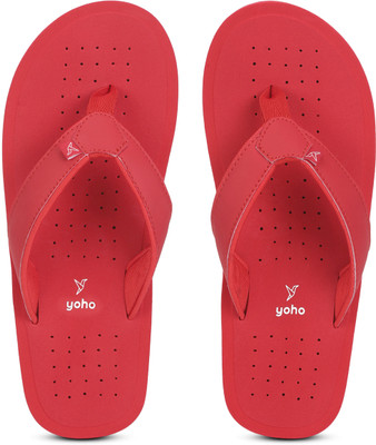 yoho Women ArchFlex Women ortho slippers with arch support |Soft Flip Flops(Red , 7)