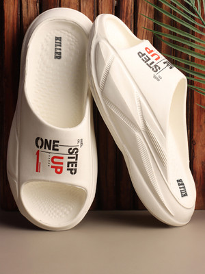 KILLER Men Slides(White , 6)