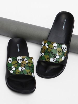 BEWAKOOF Men Slides(Black , 10)