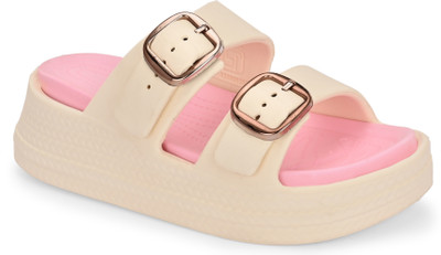 Roadster Women Flats(Pink, Beige , 5)
