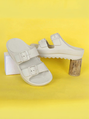 Aqualite Women Slides(Beige , 7)