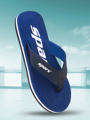 Sparx Men Flip Flops(Black , 10)