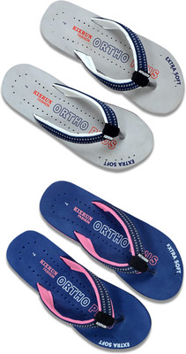 Kixrun Men Flip Flops(Multicolor , 6)